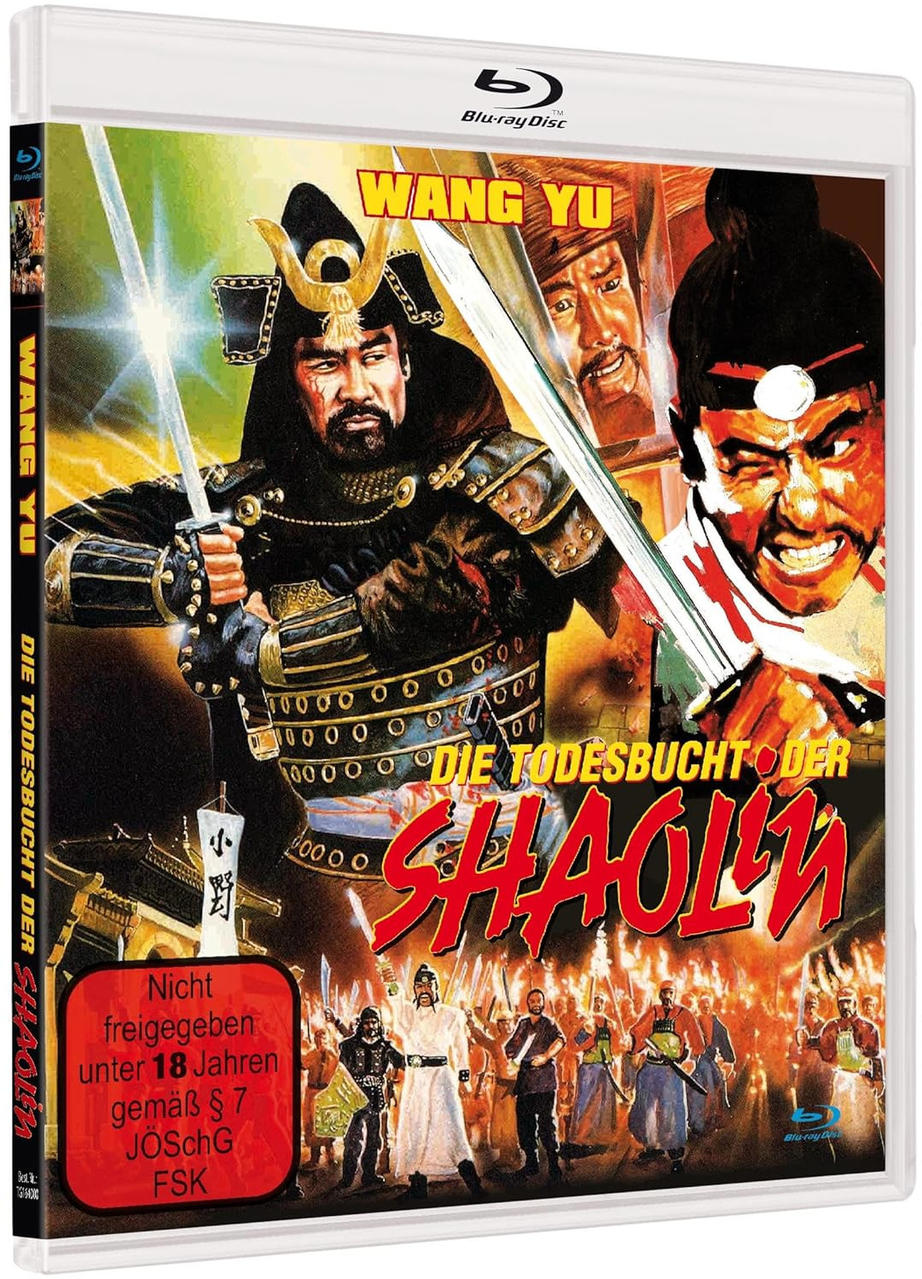 Filmcover mit einem Mann, der ein Schwert hält, und Text.