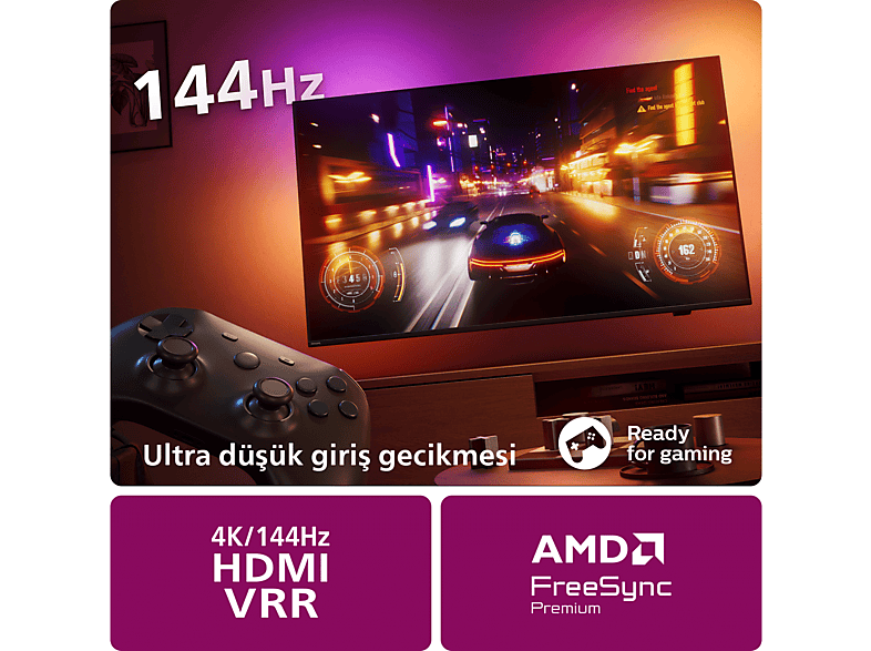 PHILIPS The One 65PUS8909/62 65 inç 164 Ekran Smart 4K UHD Dolby Vision Dolby Atmos Titan OS Ambilight LED TV_7