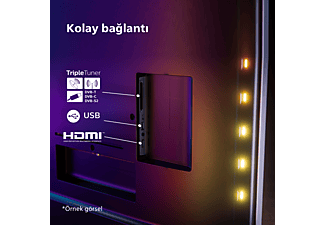 PHILIPS The One 65PUS8909/62 65 inç 164 Ekran Smart 4K UHD Dolby Vision Dolby Atmos Titan OS Ambilight LED TV_9