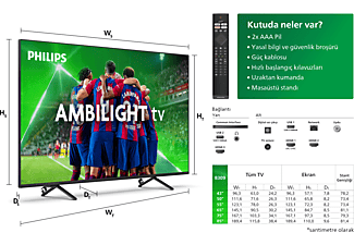 PHILIPS 65PUS8309/62 65 inç 164 Ekran 4K UHD Dolby Vision Dolby Atmos Titan OSAmbilight LED TV_1