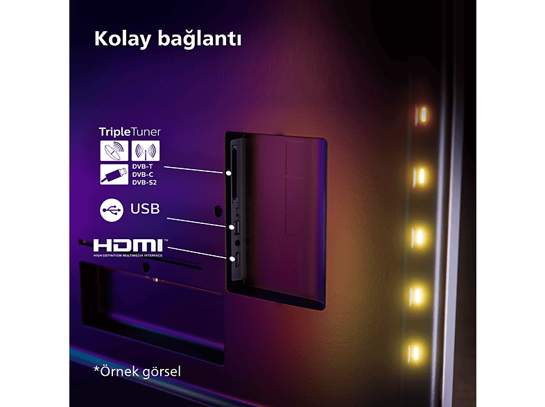 PHILIPS 65PUS8309/62 65 inç 164 Ekran 4K UHD Dolby Vision Dolby Atmos Titan OSAmbilight LED TV_10