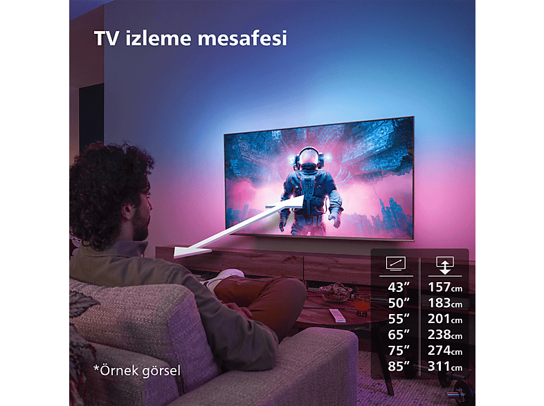 PHILIPS 65PUS8309/62 65 inç 164 Ekran 4K UHD Dolby Vision Dolby Atmos Titan OSAmbilight LED TV_11