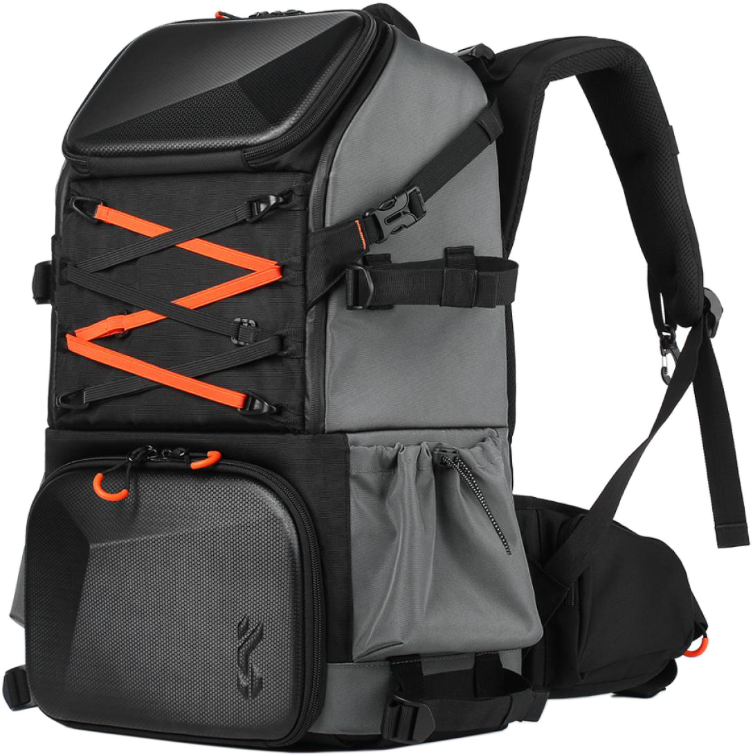 K&F Concept Beta Backpack 32 literes, fotós hátizsák, vízálló, fekete-narancs színben