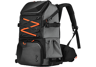 K&F Concept Beta Backpack 32 literes, fotós hátizsák, vízálló, fekete-narancs színben