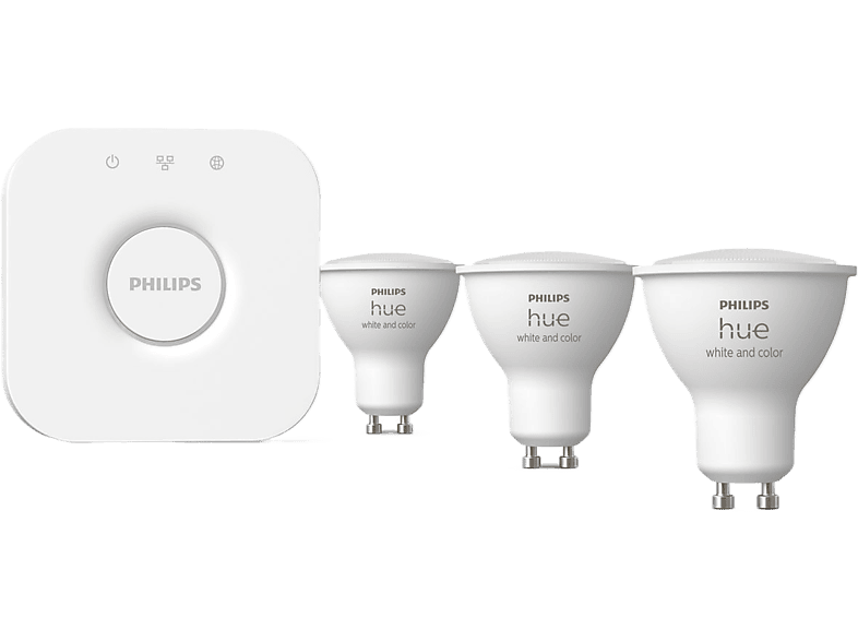 Philips Hue Starterkit Bridge Met Lamp Gu10 3 Stuks (25828000)