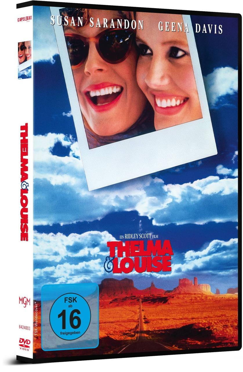 DVD-Cover des Films 'Thelma & Louise' mit den beiden Schauspielerinnen.