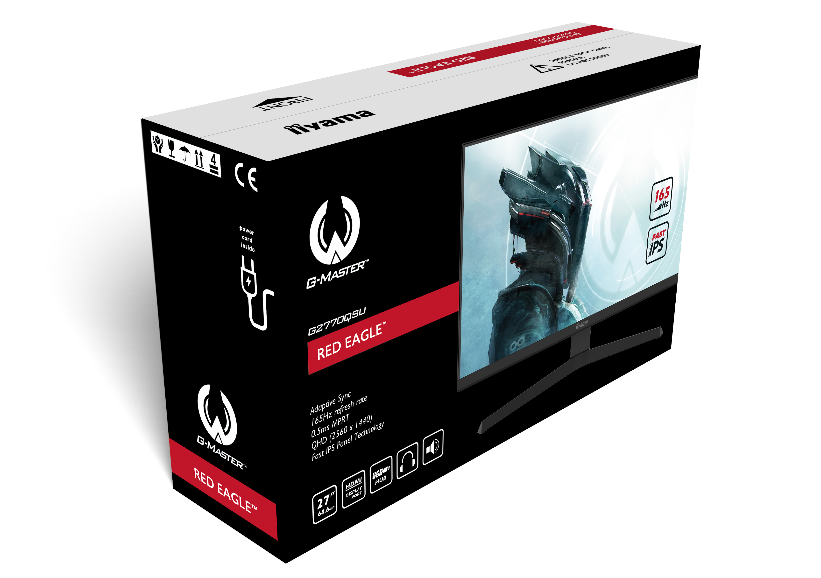 Monitor IIYAMA G-MASTER G2770QSU-B1 27 0,5ms 165Hz WQHD Fast IPS FreeSync PremiumPro