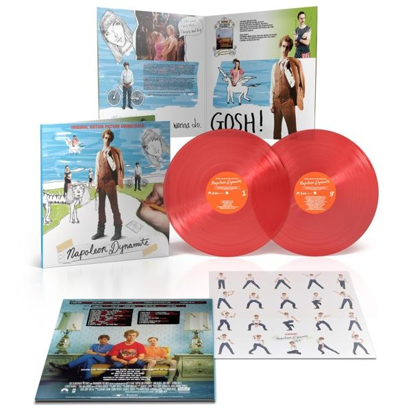Napoleon Dynamite Album-Set: Schallplatten, Cover und Einlagen.