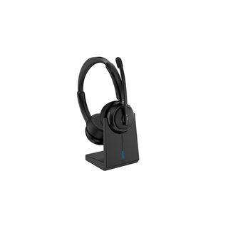 ISY IHS-8200 Bluetooth Headset mit Dockingstation, Over-ear Headset Schwarz