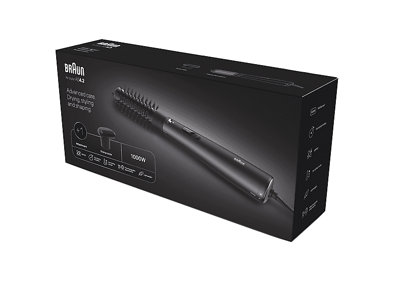 BRAUN AS420E Air Styler 4.2 Iontec Saç Kurutma Makinesi ve Şekillendirici Mat Siyah_5