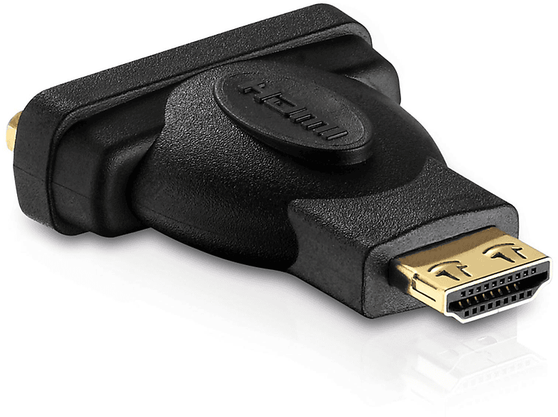 PureLink HA010 Adapter – DVI Auf HDMI (DVI-D Stecker Zu HDMI Buchse), Schwarz, Für Full HD
