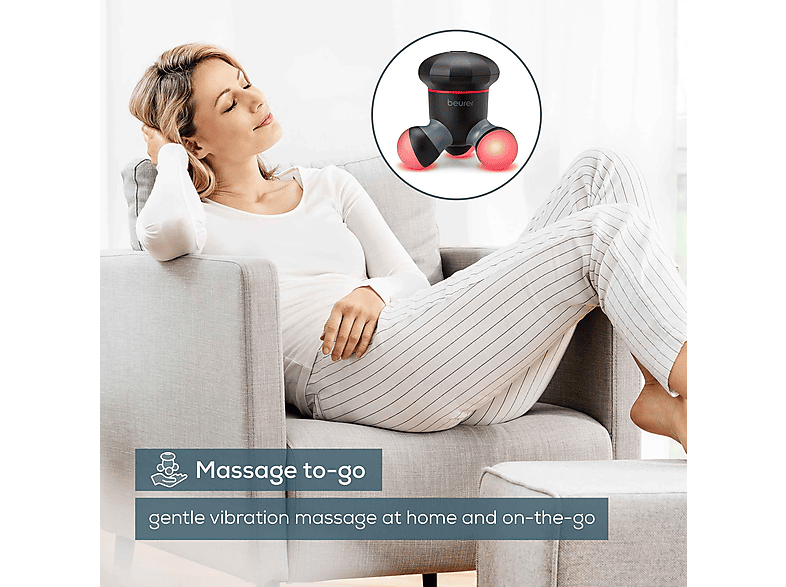 Beurer MG 18 Mini Massagegerät, Schwarz/Grau — Foto 2 von 4