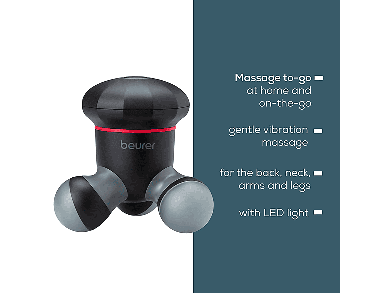 Beurer MG 18 Mini Massagegerät, Schwarz/Grau — Foto 4 von 4