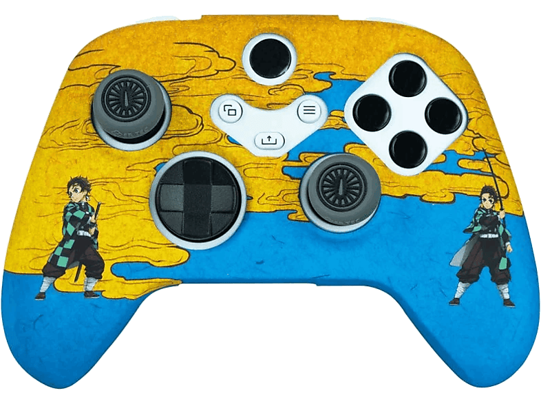 Funda + grips - FR-TEC Demon Slayer Combo Pack Tanjiro, Para mando Xbox Series X/S, Antideslizante, Multicolor