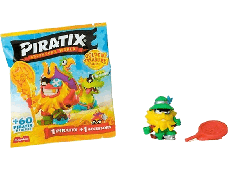 Figura - Magicbox Piratix Golden Treasure, 1 Pack, aleatoria