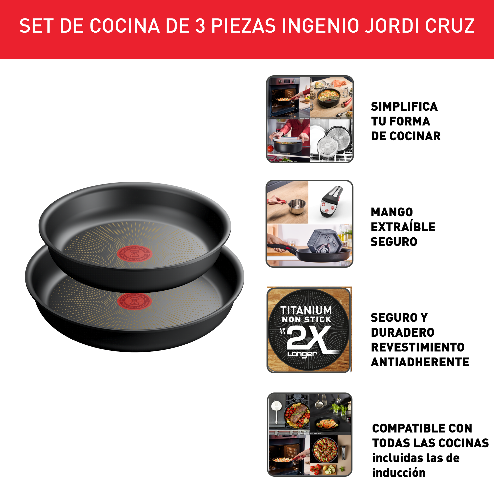 sartenes | Tefal Ingenio Jordi Cruz ...