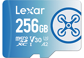 LEXAR 256GB Fly High-Performance 1066x microSDXC™ UHS-I C10 A2 V30 Hafıza Kartı Mavi