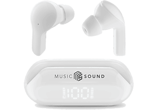 CELLULARLINE Music Sound Slide Dijital Ekranlı ve 3 Mode Özellikli TWS Bluetooth Kulak İçi Kulaklık Beyaz