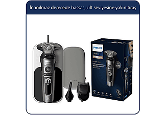 PHILIPS 9000 Prestige Serisi Tıraş Makinesi SP9872/22,Sinekkaydı Tıraş,Skin IQ Teknolojisi,Islak ve Kuru Kullanım,Hassas Düzeltic