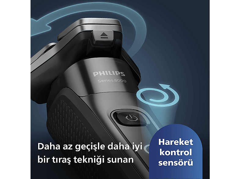 PHILIPS 8000 Serisi  Tıraş Makinesi S8692/35,Sinekkaydı Tıraş,Skin IQ Teknolojisi,Islak ve Kuru Kullanım,Hassas Düzeltici_5