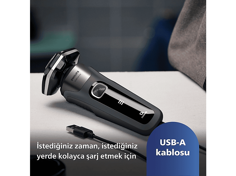 PHILIPS 5000 Serisi Tıraş Makinesi S5887/10,Sinekkaydı Tıraş,Skin IQ Teknolojisi,Islak ve Kuru Kullanım,Hassas Düzeltici_11