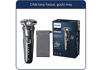 PHILIPS 5000 Serisi Tıraş Makinesi S5887/10,Sinekkaydı Tıraş,Skin IQ Teknolojisi,Islak ve Kuru Kullanım,Hassas Düzeltici_0