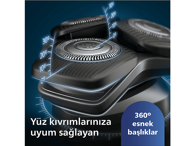 PHILIPS 5000 Serisi Tıraş Makinesi S5887/10,Sinekkaydı Tıraş,Skin IQ Teknolojisi,Islak ve Kuru Kullanım,Hassas Düzeltici_2