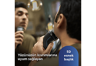 PHILIPS 3000 Serisi  Tıraş Makinesi S3144/00,Sinekkaydı Tıraş,Islak ve Kuru Kullanım,Hassas Düzeltici_2