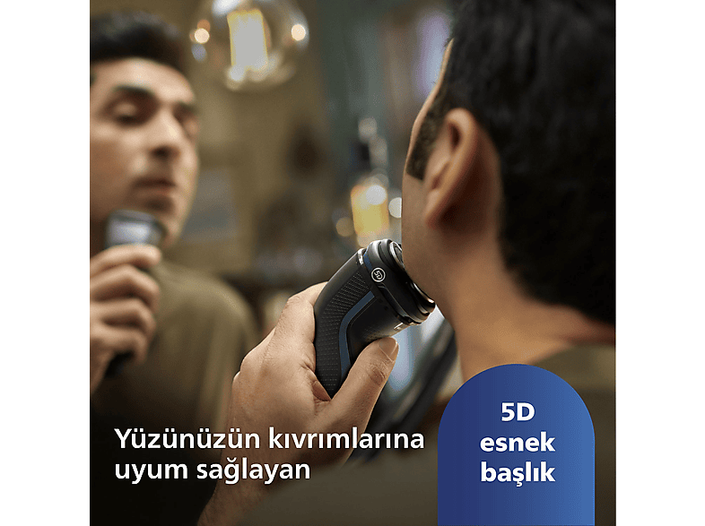 PHILIPS 3000 Serisi  Tıraş Makinesi S3144/00,Sinekkaydı Tıraş,Islak ve Kuru Kullanım,Hassas Düzeltici_2