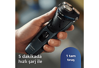 PHILIPS 3000 Serisi  Tıraş Makinesi S3144/00,Sinekkaydı Tıraş,Islak ve Kuru Kullanım,Hassas Düzeltici_9