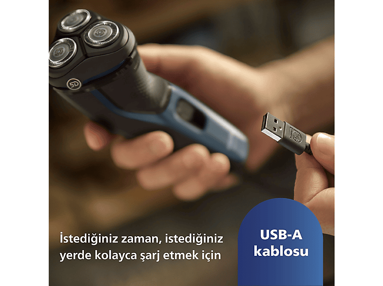 PHILIPS 3000 Serisi  Tıraş Makinesi S3144/00,Sinekkaydı Tıraş,Islak ve Kuru Kullanım,Hassas Düzeltici_10