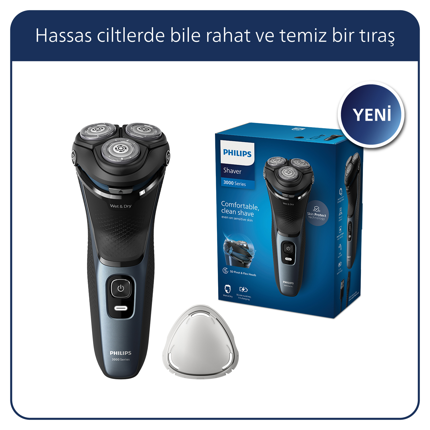 PHILIPS 3000 Serisi Islak ve Kuru Tıraş Makinesi S3144/00