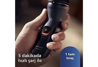 PHILIPS 3000X Serisi  Tıraş Makinesi X3021/00,Sinekkaydı Tıraş,Islak ve Kuru Kullanım,Hassas Düzeltici_9