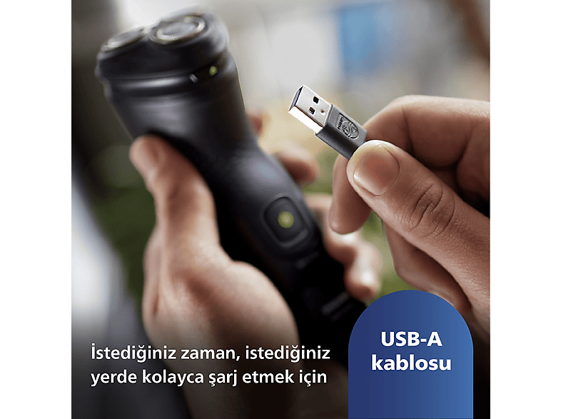 PHILIPS 3000X Serisi  Tıraş Makinesi X3021/00,Sinekkaydı Tıraş,Islak ve Kuru Kullanım,Hassas Düzeltici_10