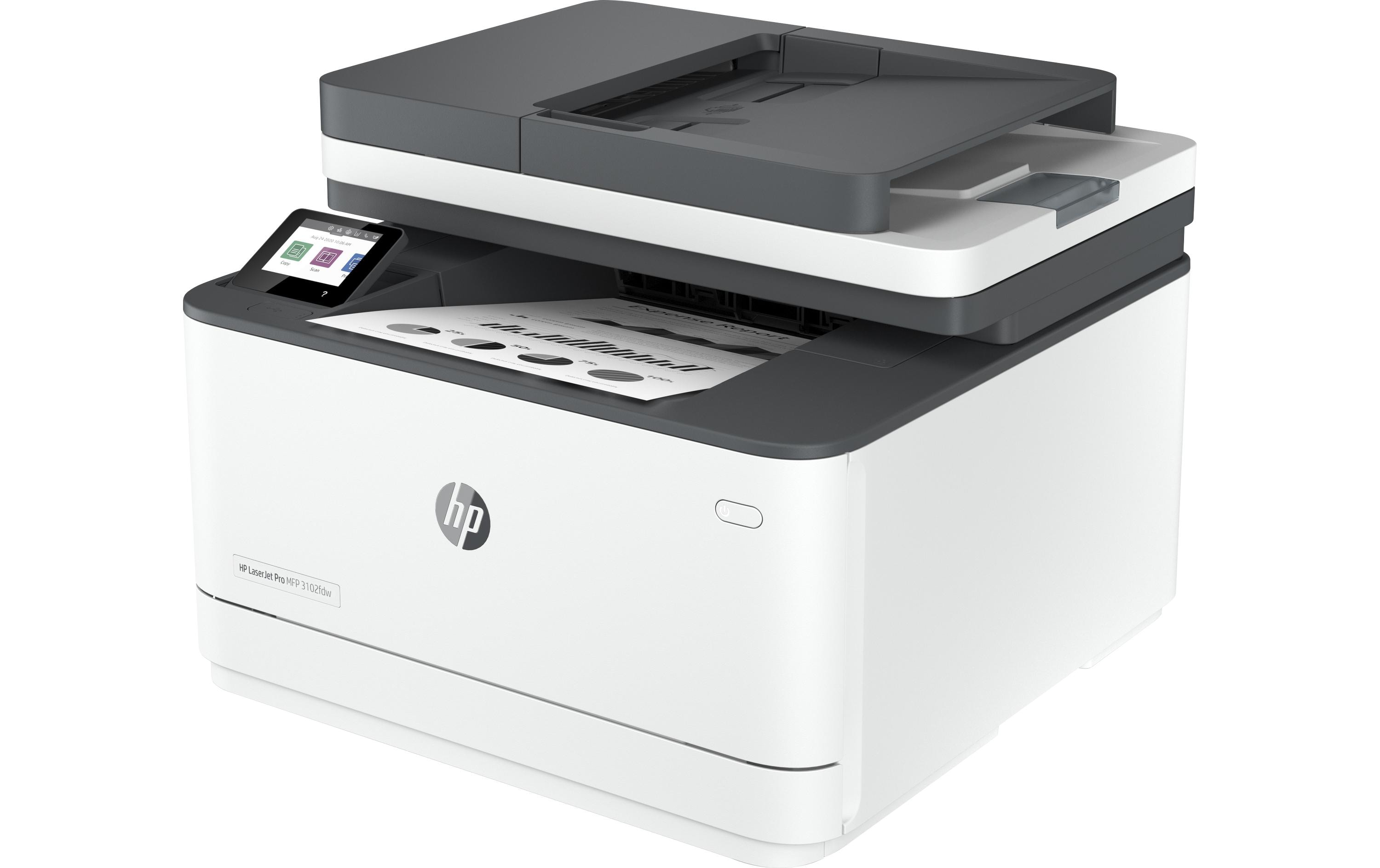 HP HP Multifunktionsdrucker LaserJet Pro MFP 3102fdw stampa laser in bianco e nero Centro multifunzione WLAN Connettibile alla rete