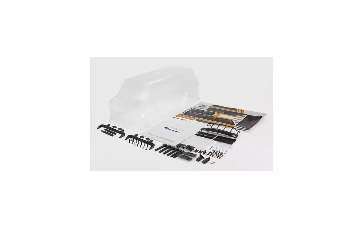 HOBBYTECH Hobbytech Carrosserie SCA-1E Praire Wolf Van, 324 mm, Non Peint, 1:10 Pièces de carrosserie, Noir