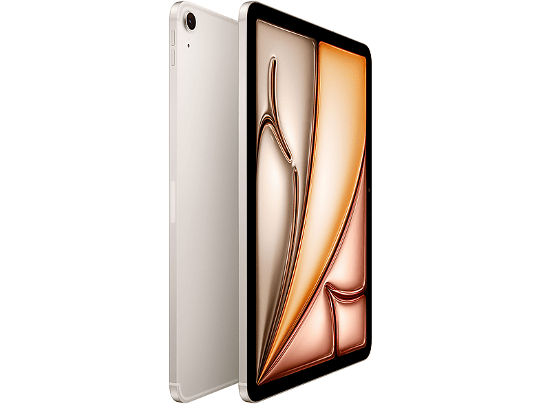APPLE iPad Air Cellular (2024), 6. Generation, Tablet, 1 TB, 11 Zoll, Polarstern