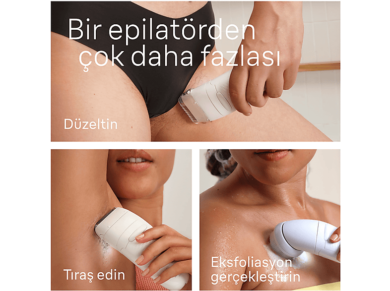 BRAUN SE 7060 Silk-Épil 7 Islak ve Kuru Kalıcı Pürüzsüz Cilt Epilasyon Cihazı_6