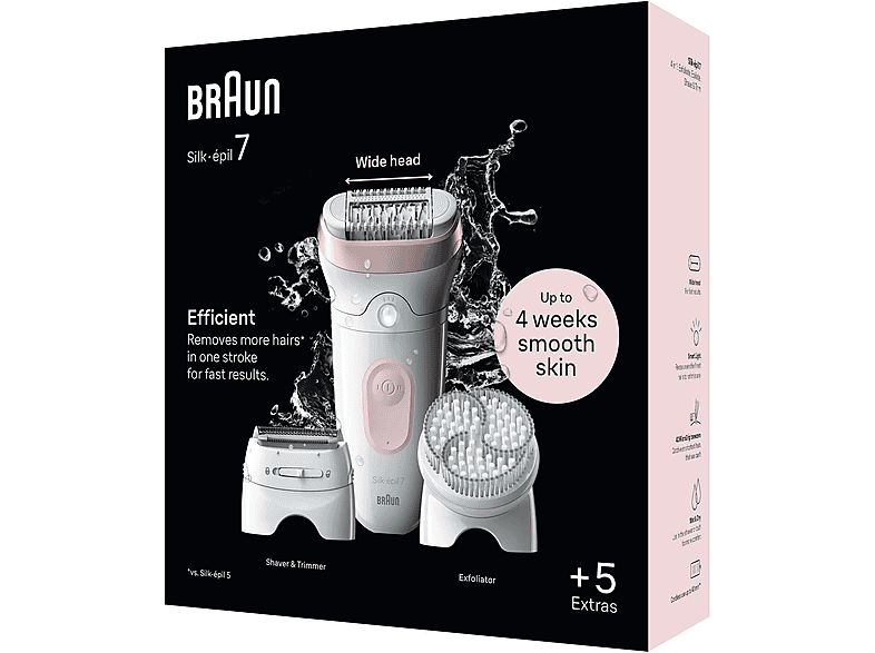 BRAUN SE 7060 Silk-Épil 7 Islak ve Kuru Kalıcı Pürüzsüz Cilt Epilasyon Cihazı_8