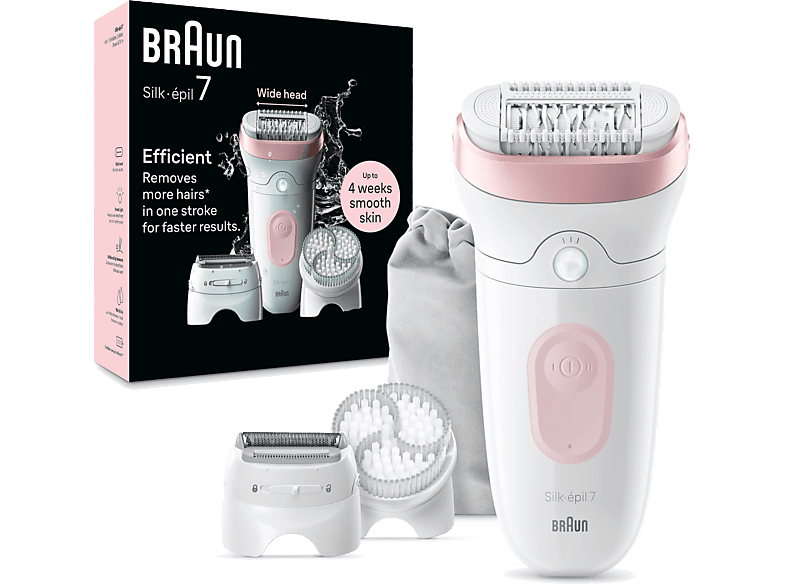 BRAUN SE 7060 Silk-Épil 7 Islak ve Kuru Kalıcı Pürüzsüz Cilt Epilasyon Cihazı