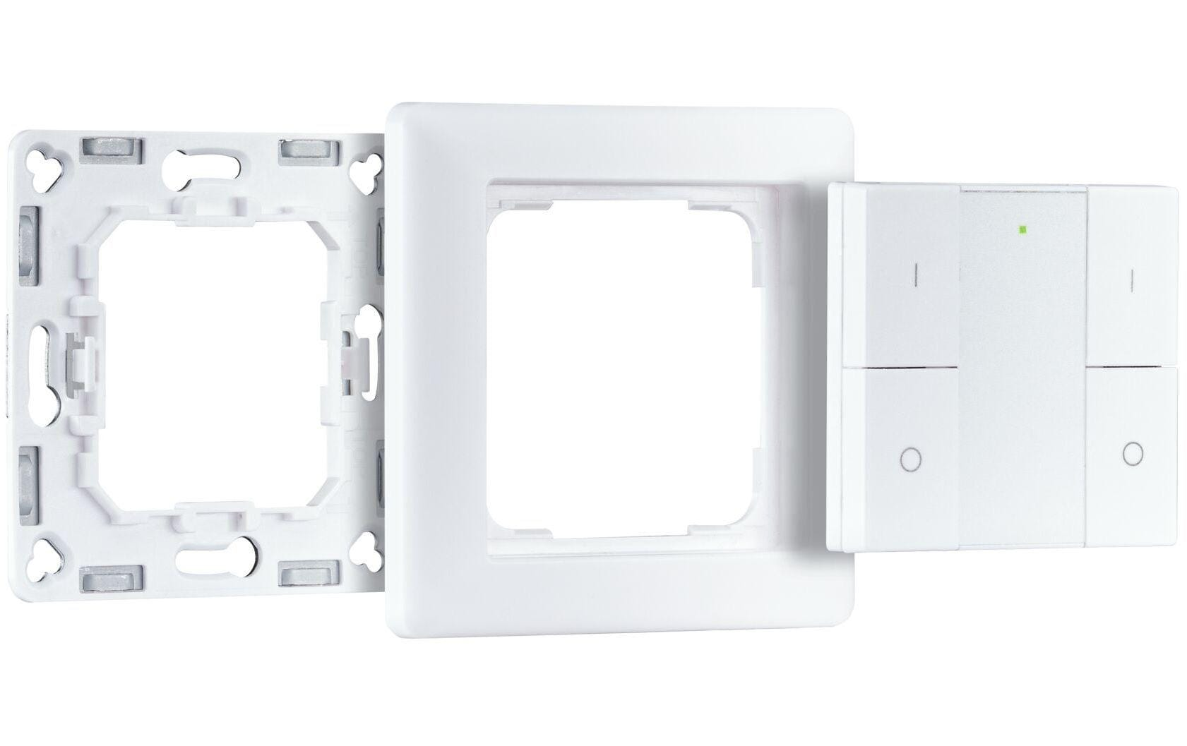 PAULMANN Paulmann Funk-Wandtaster ZigBee On / Off / Dimmer, Bianco Telecomando e interruttore a parete