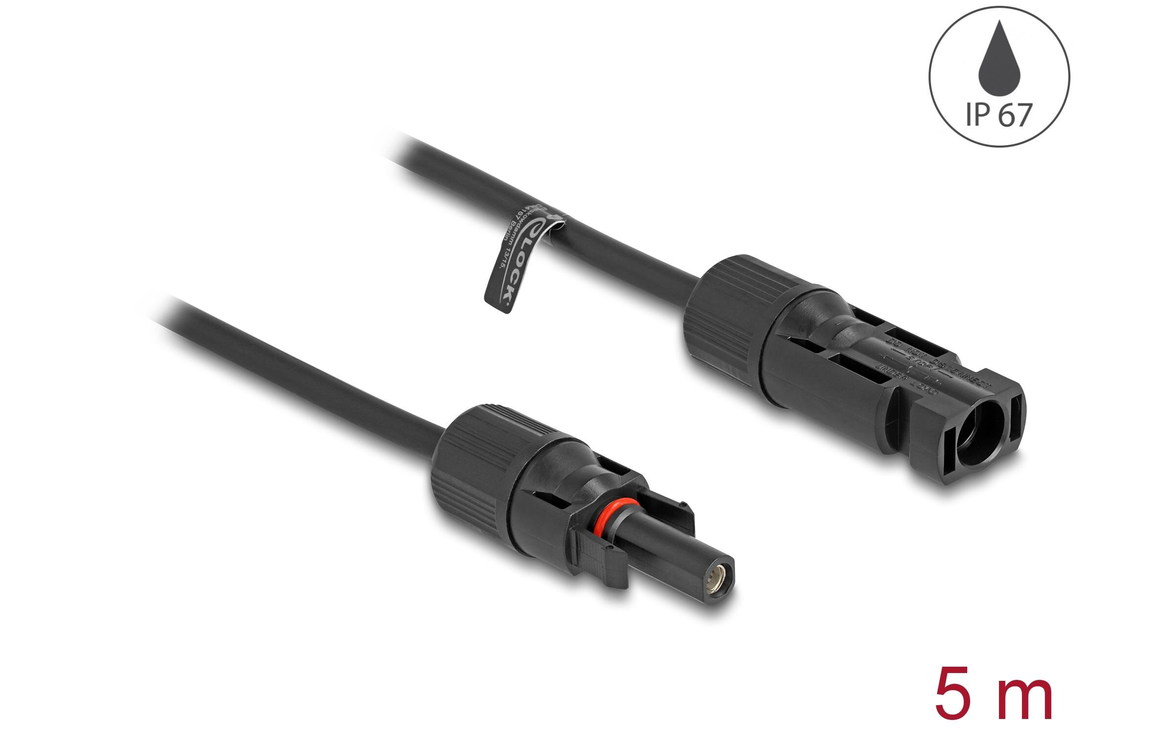 DELOCK Câble de connexion Delock DL4 fiche vers prise 4 mm², 5 m Câble électrique