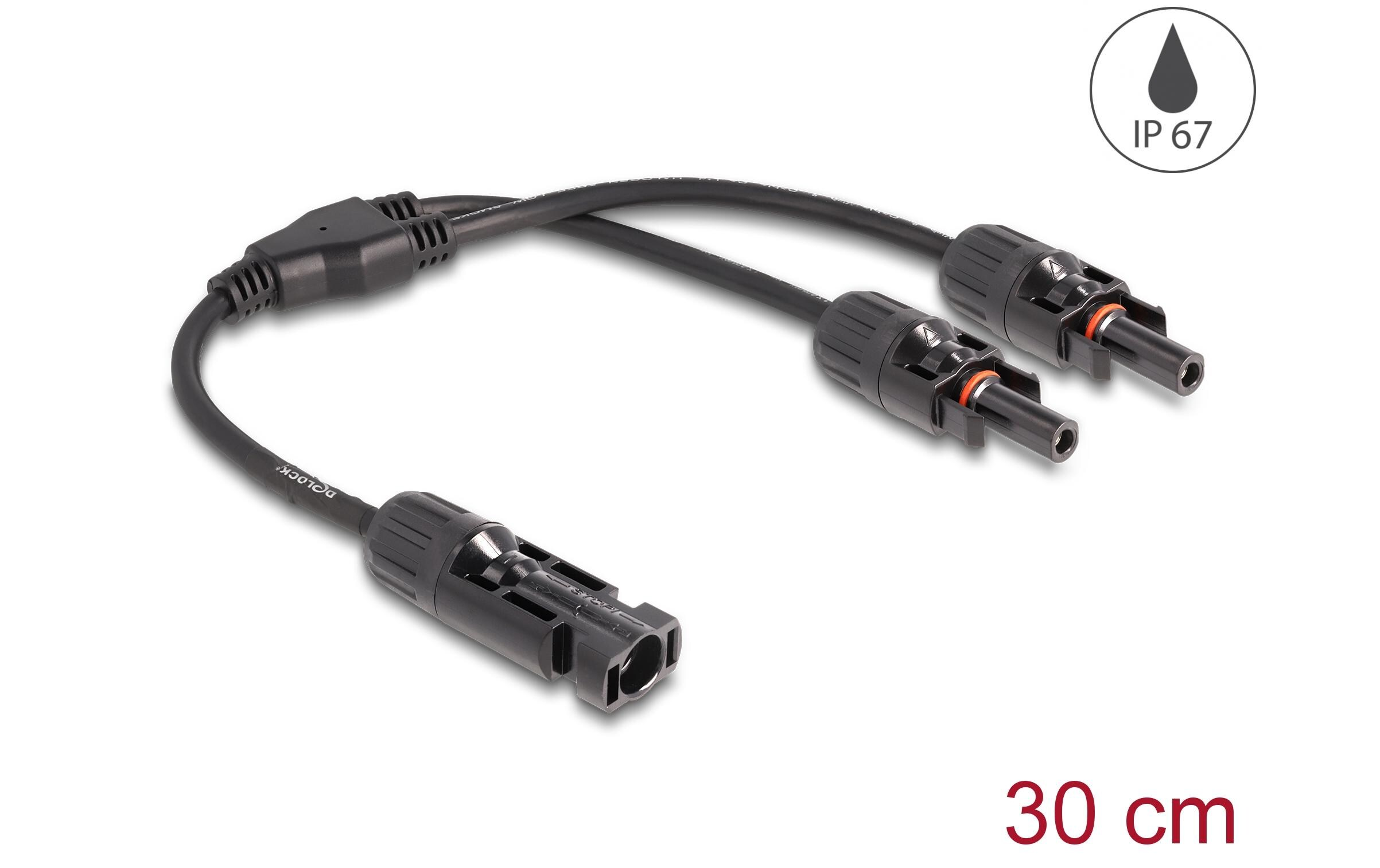DELOCK Delock Splitter Kabel DL4 1x Stecker zu 2x Buchse 4 mm², 30 cm Accessoires