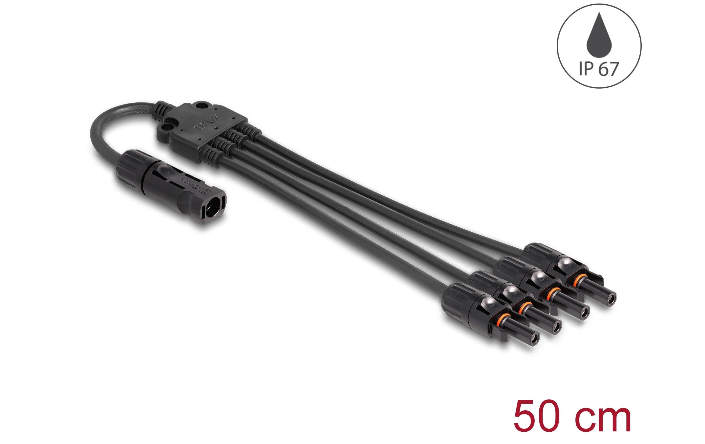 DELOCK Delock Splitter Kabel DL4 1x Stecker zu 4x Buchse 4 mm², 50 cm Accessoires