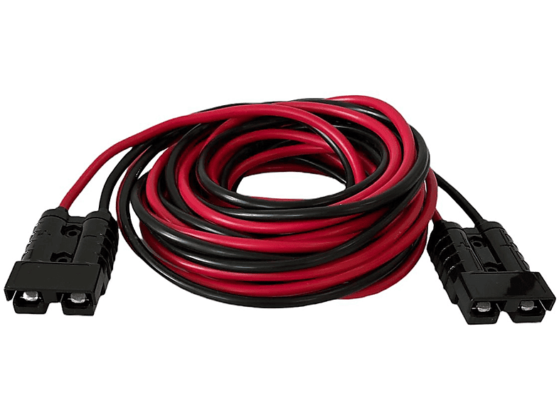 Anderson Style 30A Verlängerungskabel 10AWG – 100 Cm, Für Solarpanel Und Wohnmobil, Mit PVC-Ummantelung, Rot/schwarz