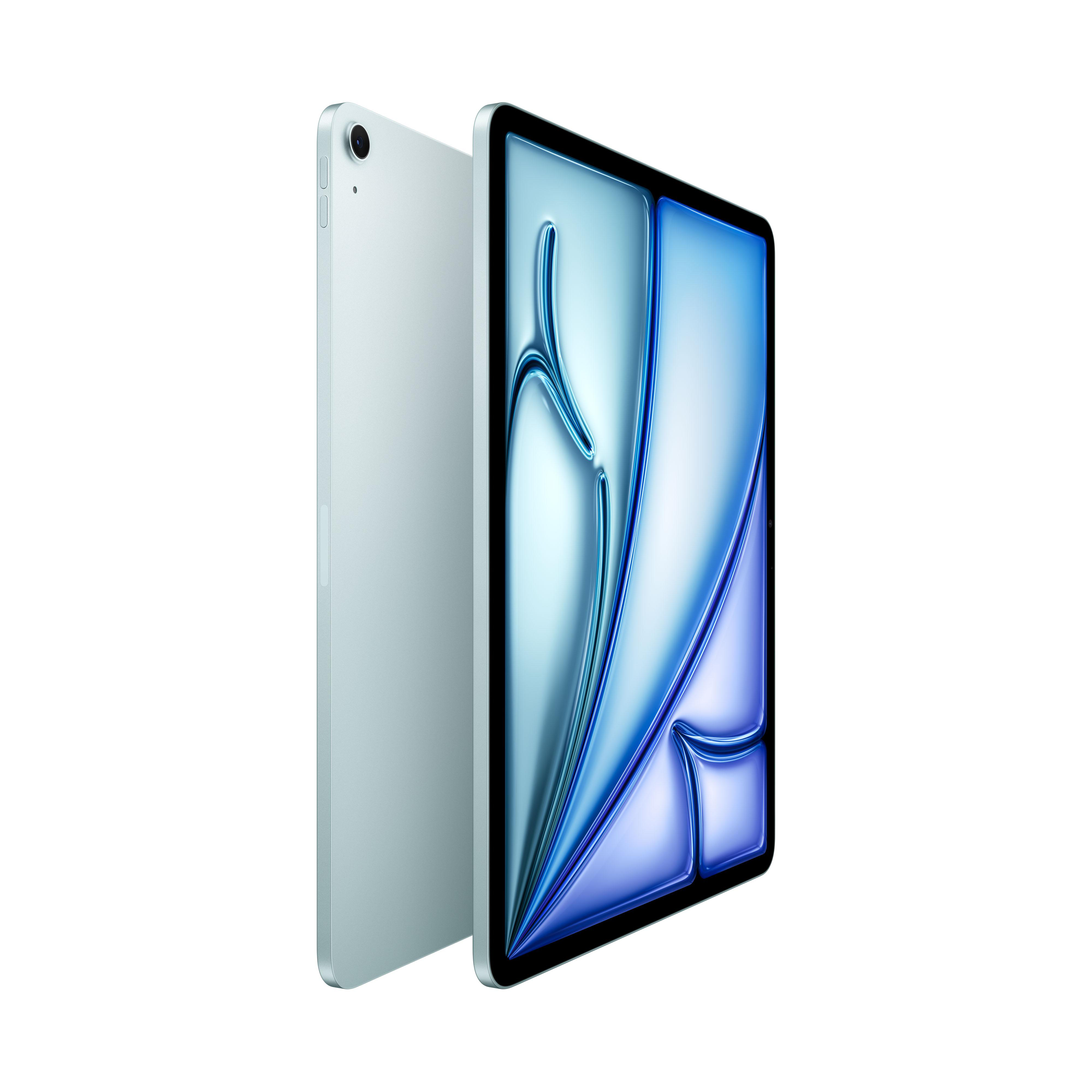 Zwei Tablets, eines nach vorne, eines seitlich. Beide sind silberfarben mit schwarzen Bildschirmrändern.