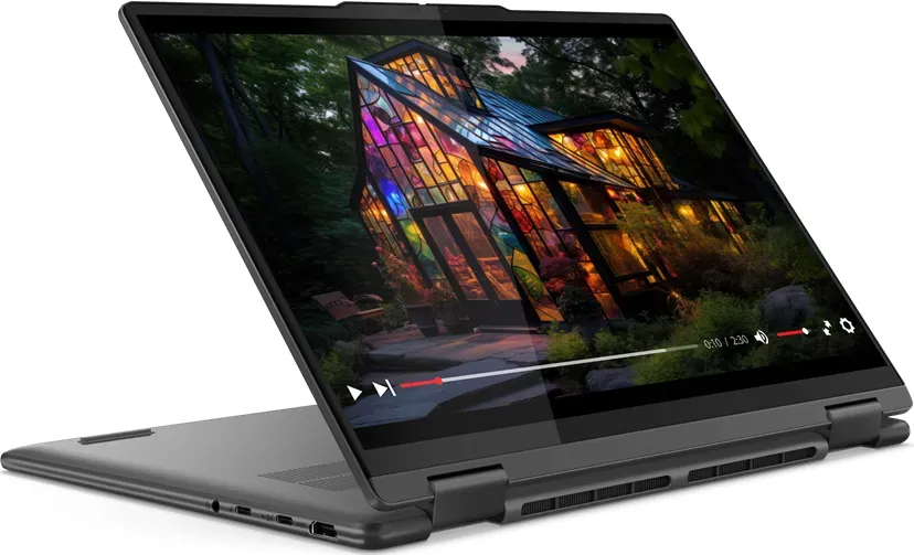 LENOVO Yoga 7 14IML9 83DJ0028HV Szürke 2in1 eszköz (14" WUXGA OLED Touch/Core Ultra 5/16GB/512 GB SSD/Intel Arc/Win11H)