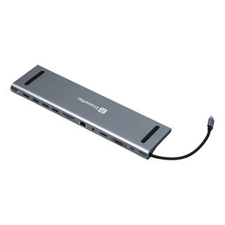 XTREMEMAC XWH-CDH3-13 12 Ports USB-C Hub, Silber