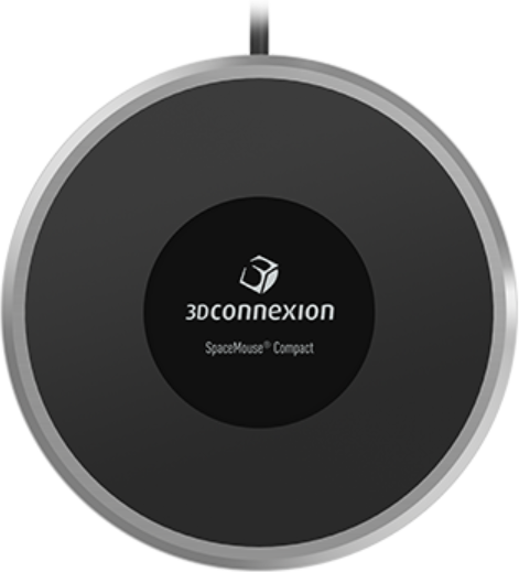 Un mouse 3Dconnexion SpaceMouse Compact nero.