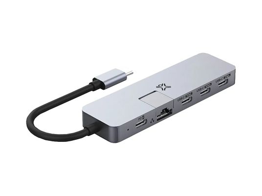 XTREMEMAC XWH-UMP-13 5 ports USB-C Hub, Argent